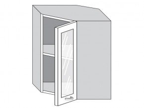 1.60.3у Шкаф настенный (h=720) угловой на 600мм со стекл. дверцей в Оханске - ohansk.магазин96.com | фото