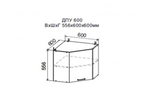 Шкаф верхний ДПУ600 угловой в Оханске - ohansk.магазин96.com | фото